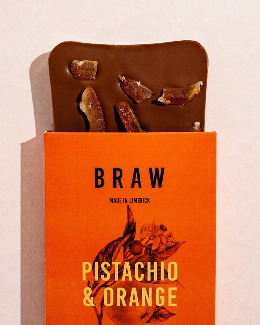 Braw | Pistachio and Orange Bar 100g