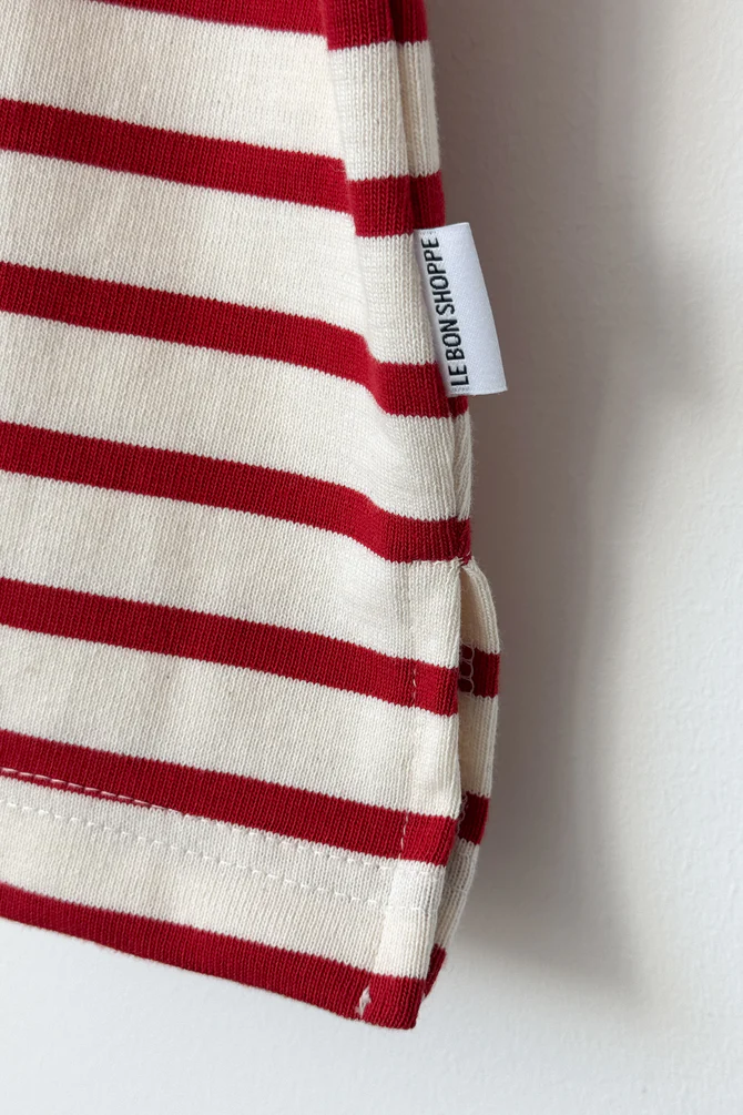 Le Bon Shoppe Marseille Boat Neck Top | Red Stripe