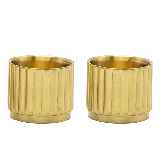 Egg cups brass, set of 2: Brass