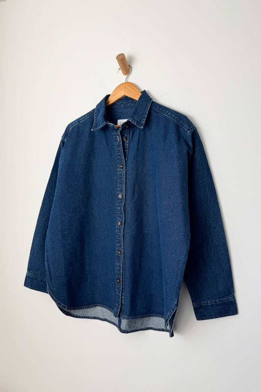 Le Bon Shoppe Owen Heavy Denim Shirt | Dark Denim