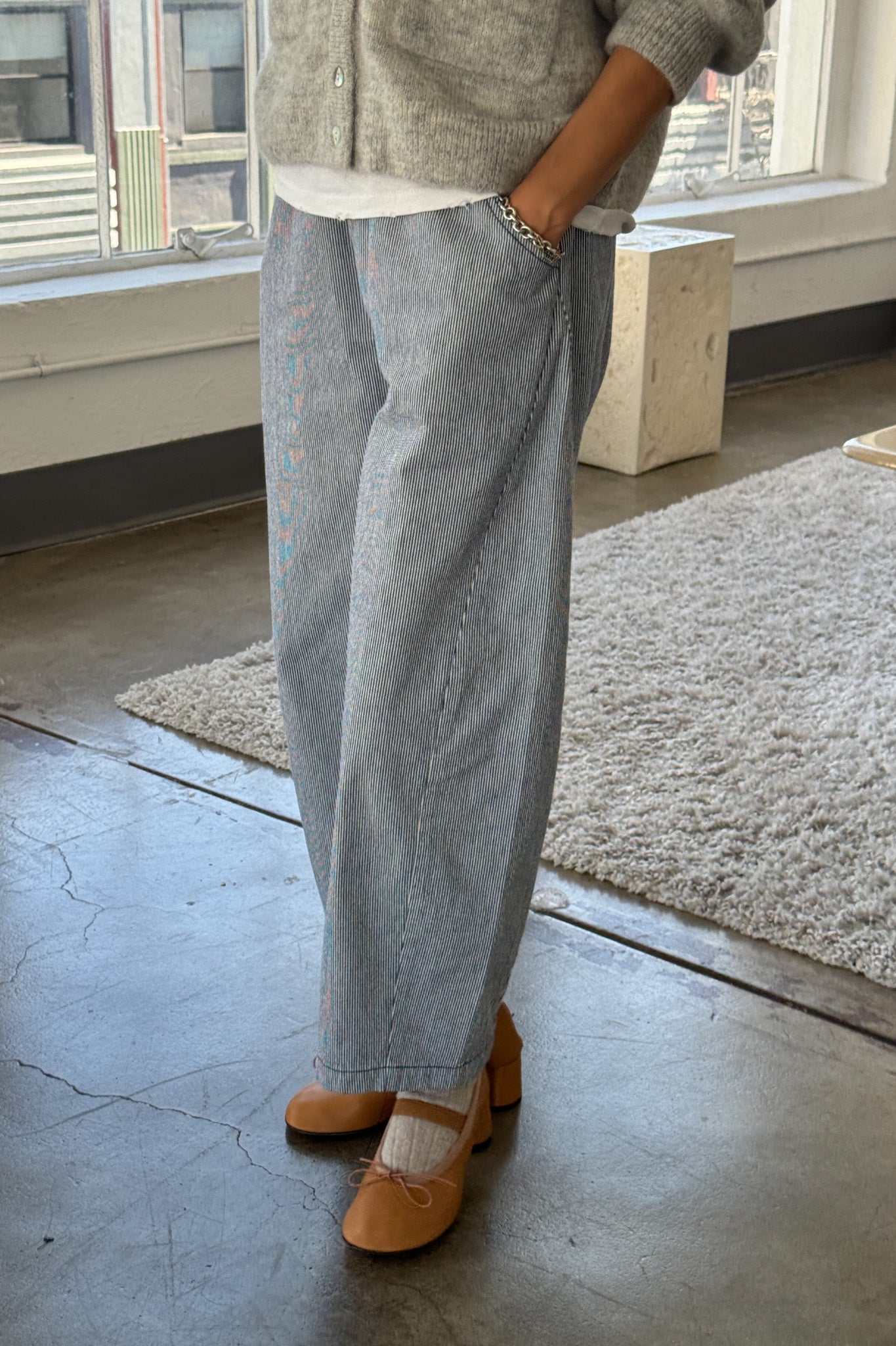 Le Bon Shoppe Arc Pants | Blue Stripe