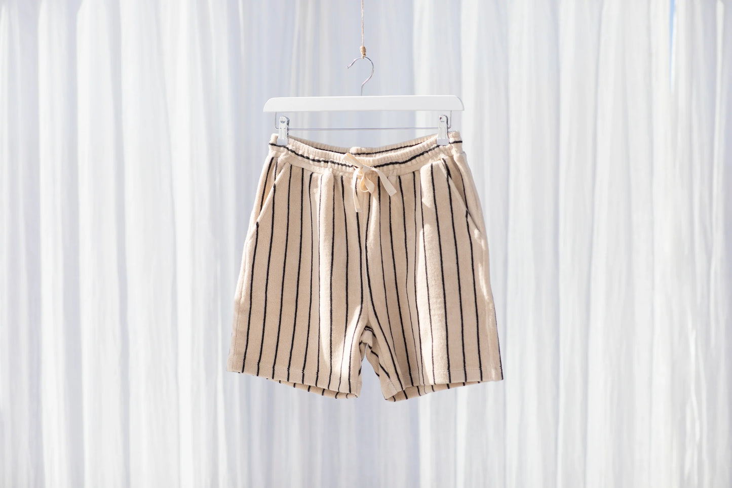 Bongusta | Naram Knitted Shorts | Cream and Ink