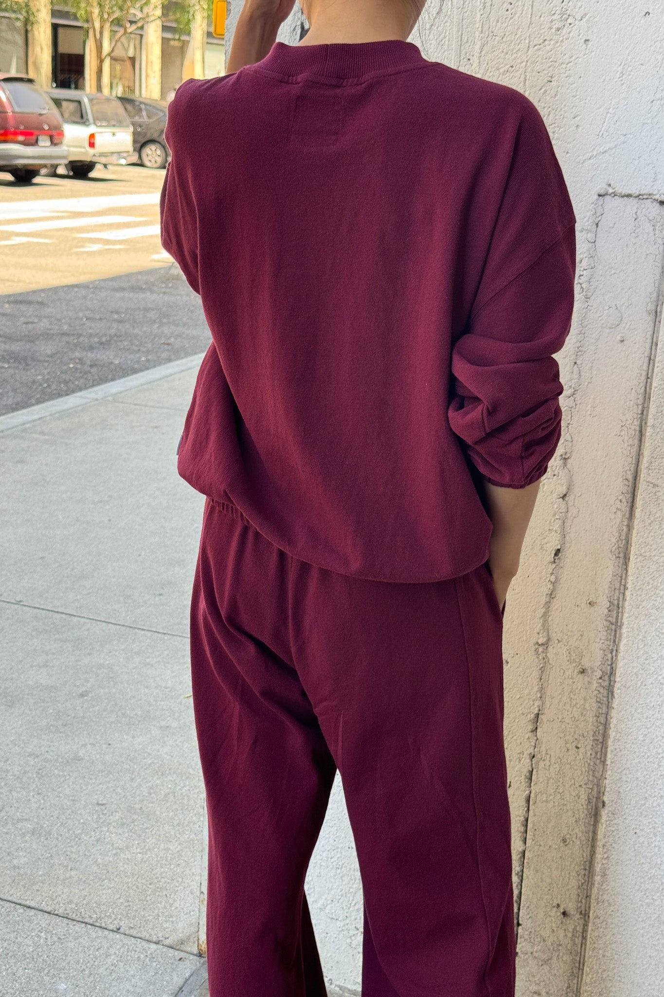 Le Bon Shoppe Daisy Long Sleeve Top | Cabernet