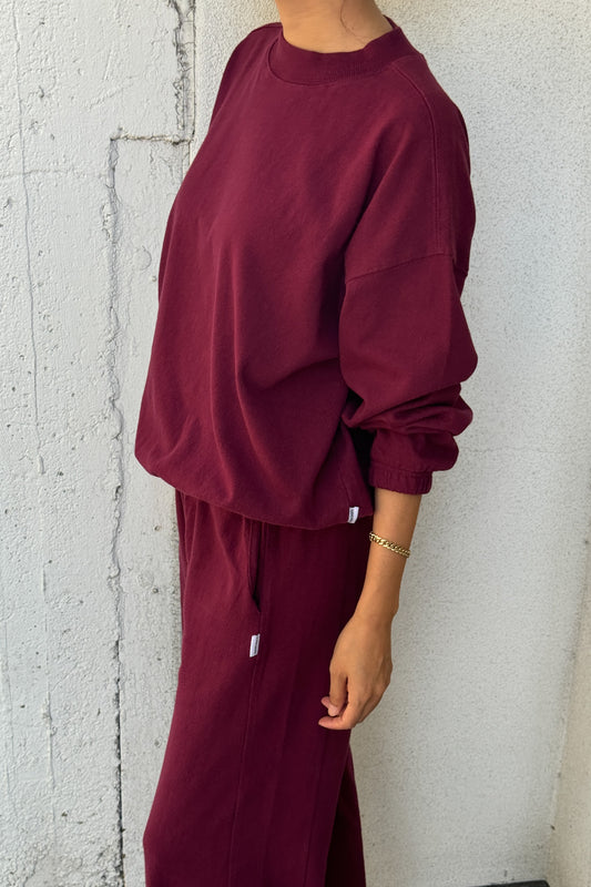 Le Bon Shoppe Daisy Long Sleeve Top | Cabernet
