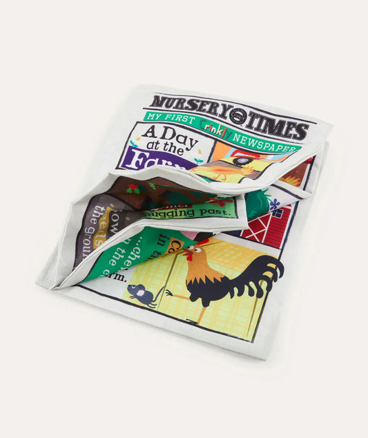 Nursery Times Crinkly Newspaper | Farm Animals