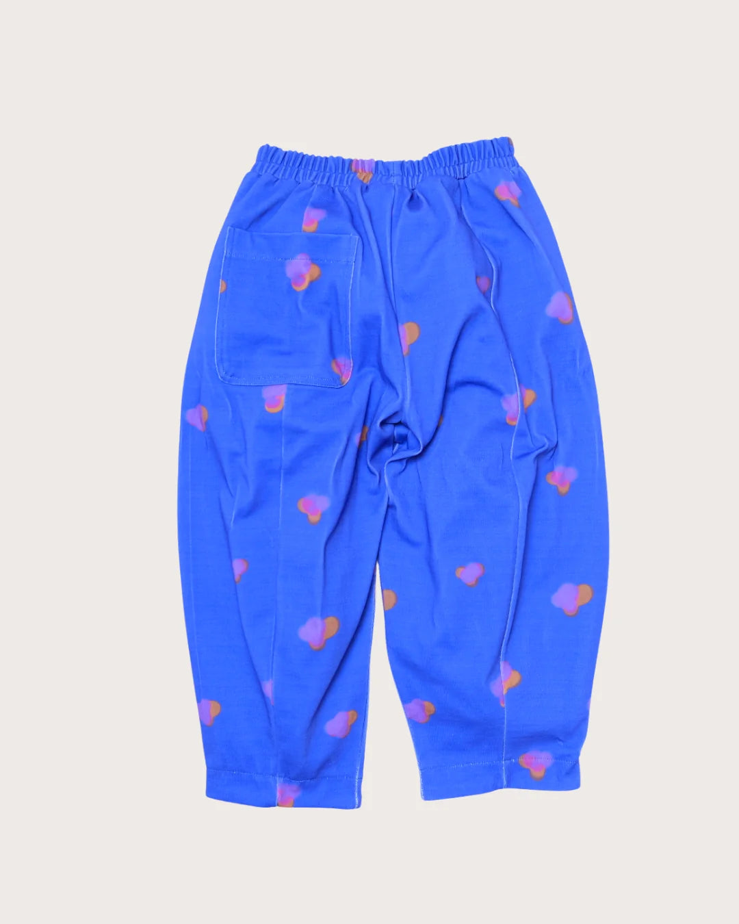 MANU Jersey Printed Barrel Leg Trousers