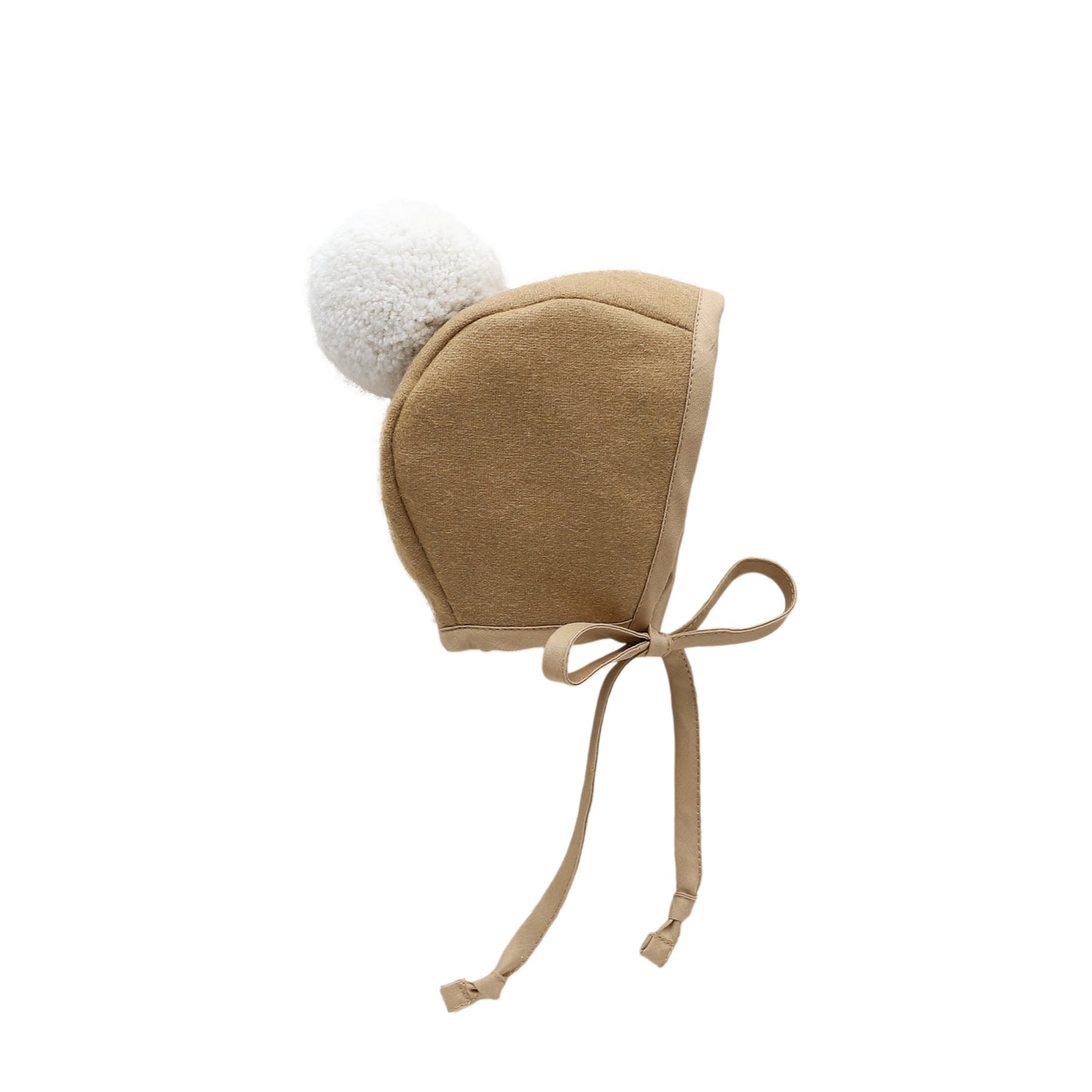 Briar Baby | Camel Pom Bonnet