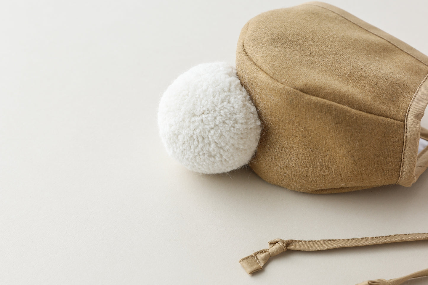 Briar Baby | Camel Pom Bonnet
