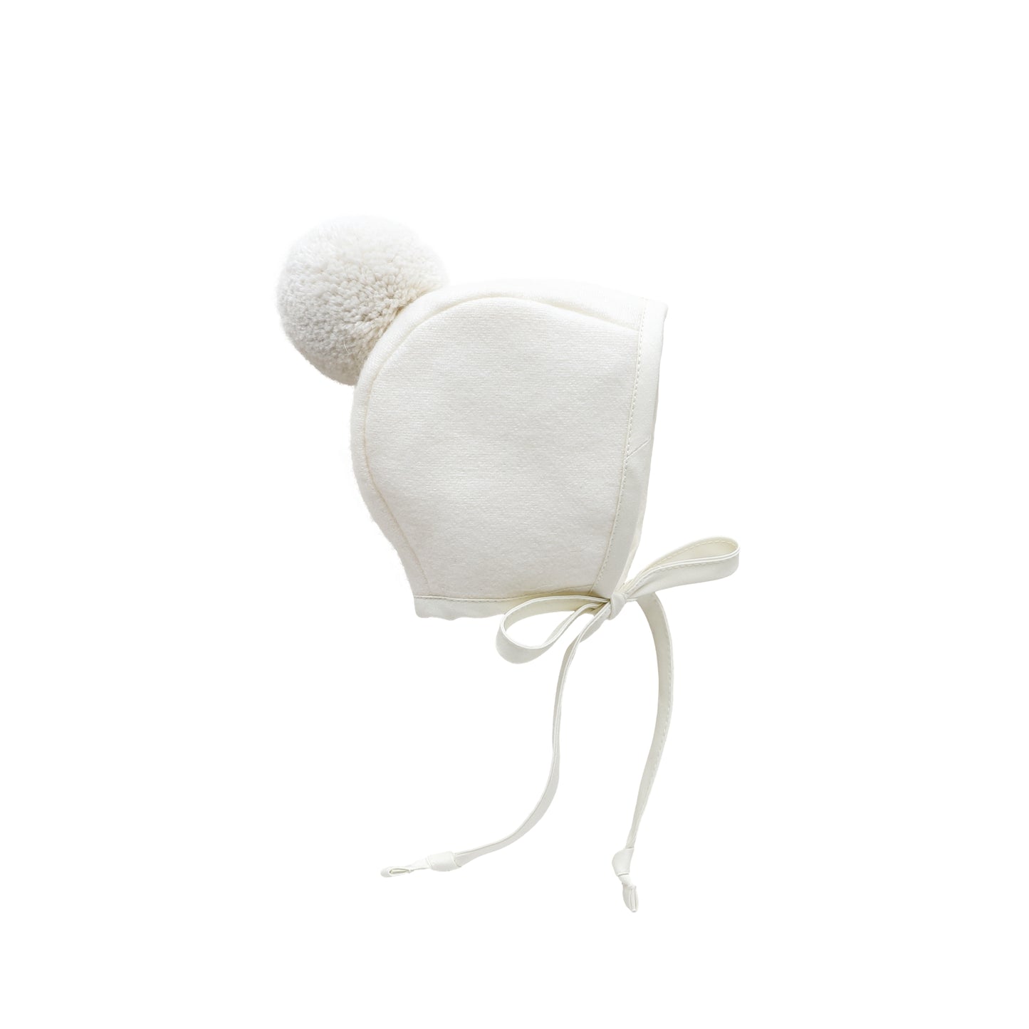 Briar Baby | Ivory Pom Bonnet