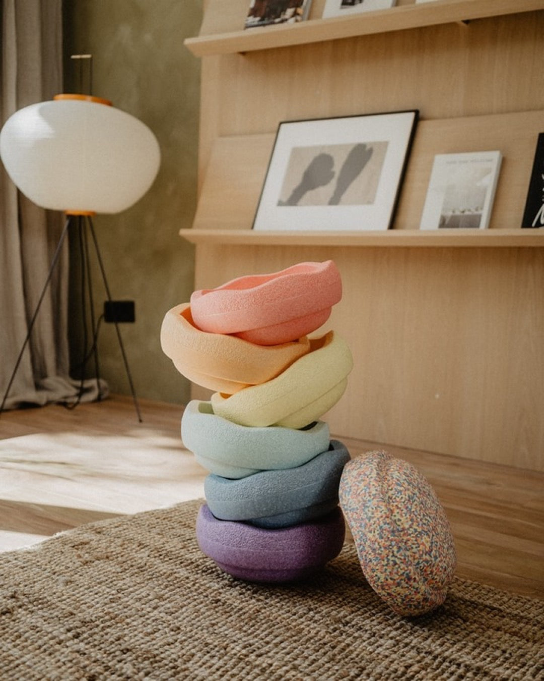 STAPELSTEIN STEPPING STONE | RAINBOW PASTEL 6+1 SET