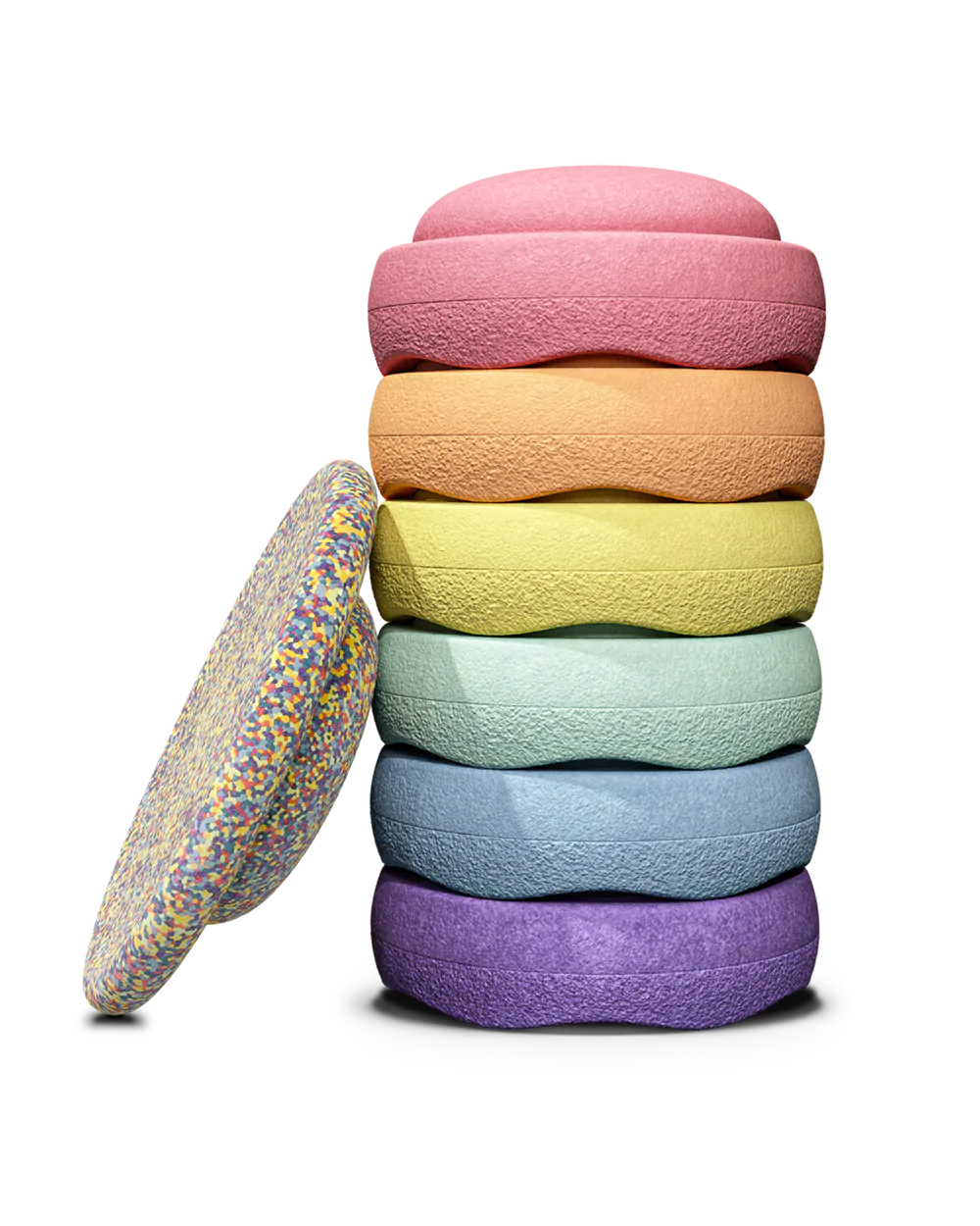 STAPELSTEIN STEPPING STONE | RAINBOW PASTEL 6+1 SET