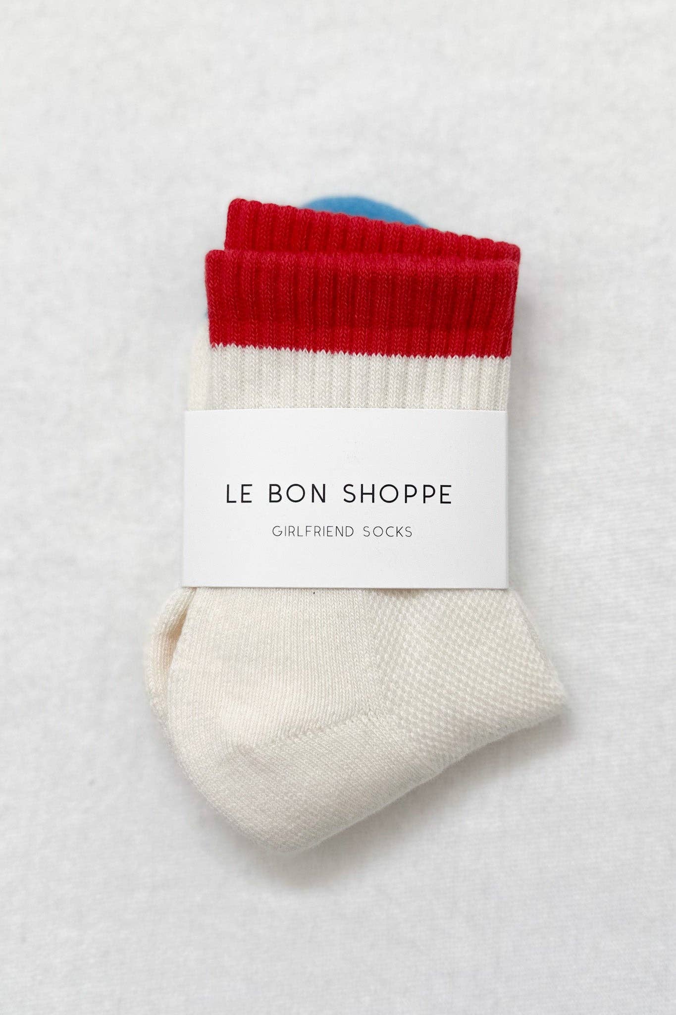Color Block Girlfriend Socks | Blue Red