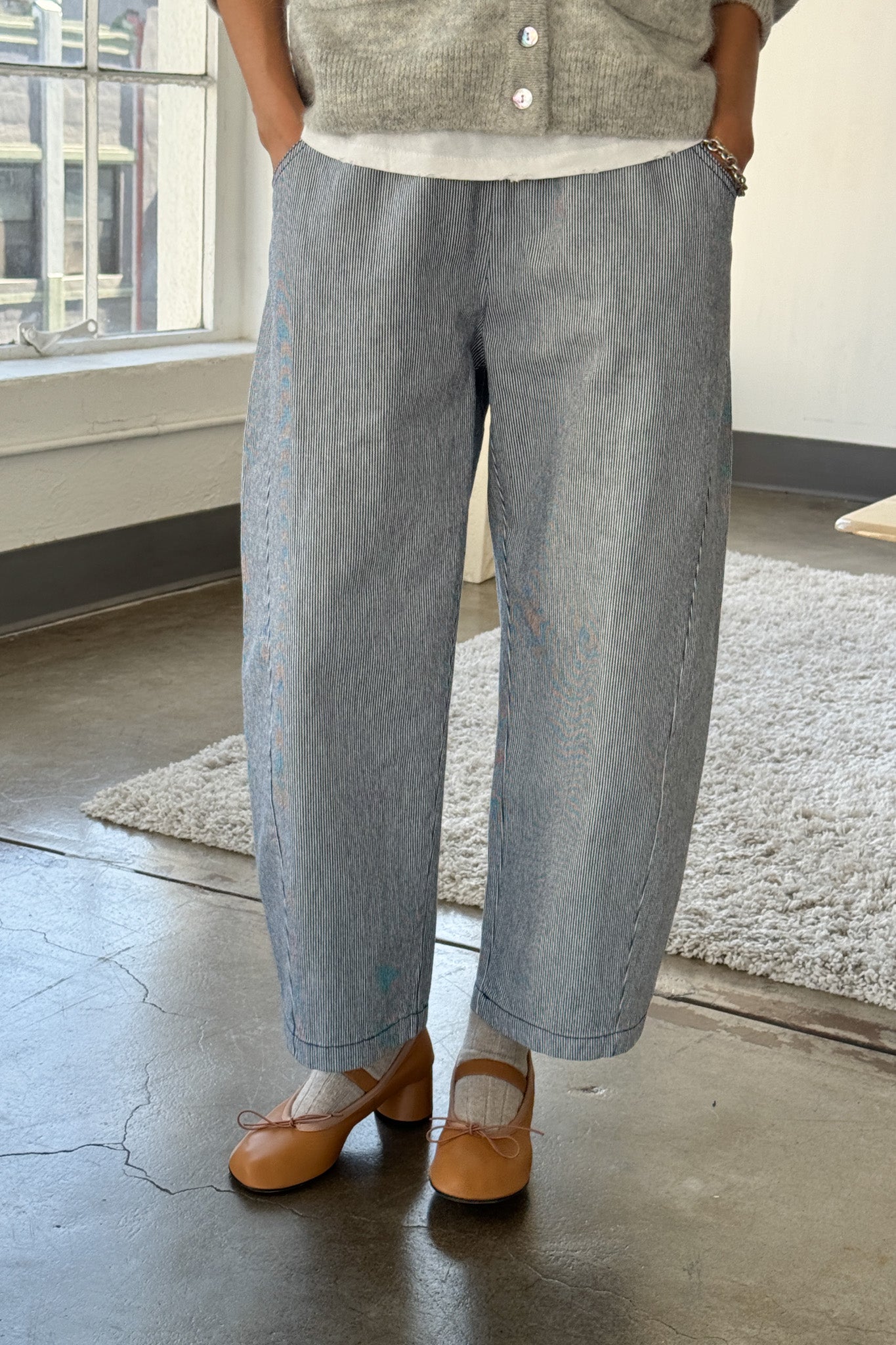 Le Bon Shoppe Arc Pants | Blue Stripe