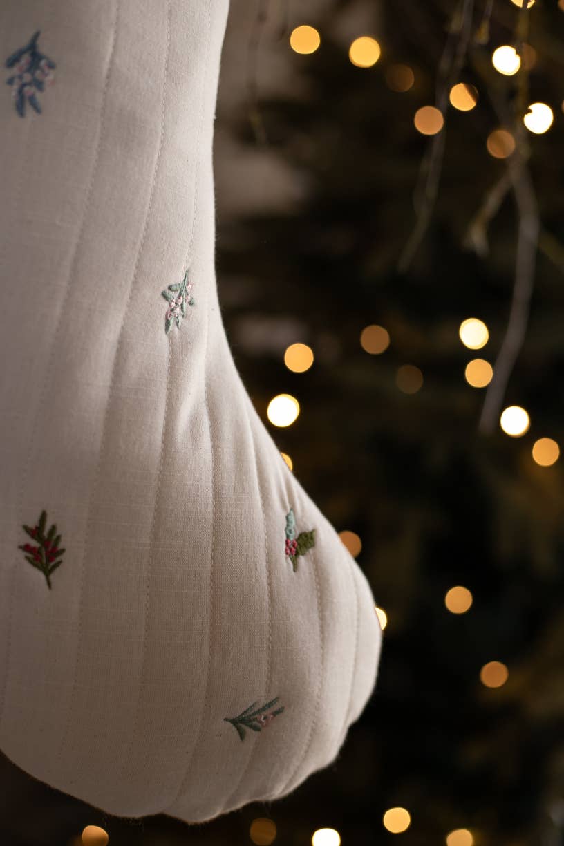 Christmas Stocking - Winter Sprigs
