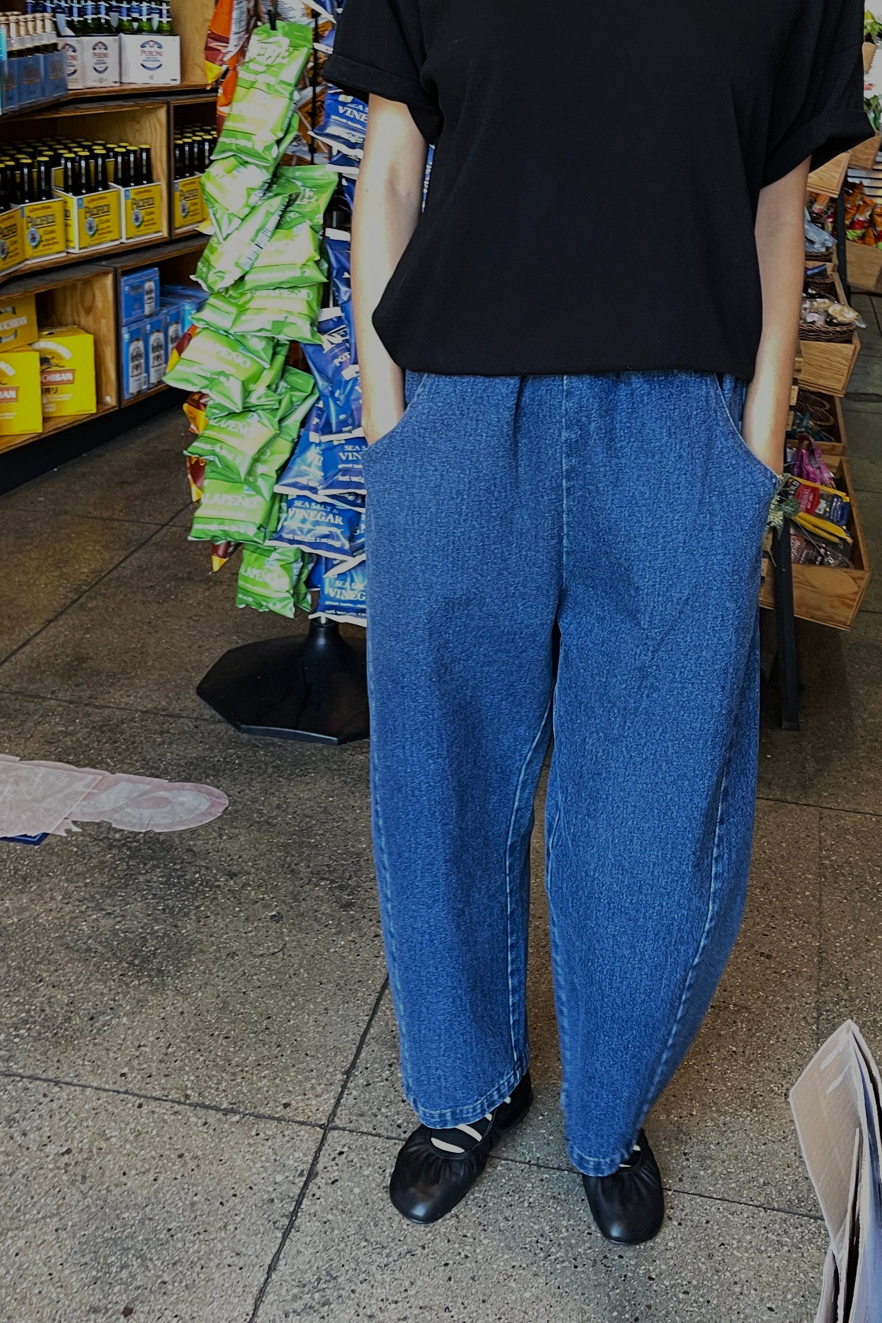 Le Bon Shoppe Arc Pants | Blue Denim