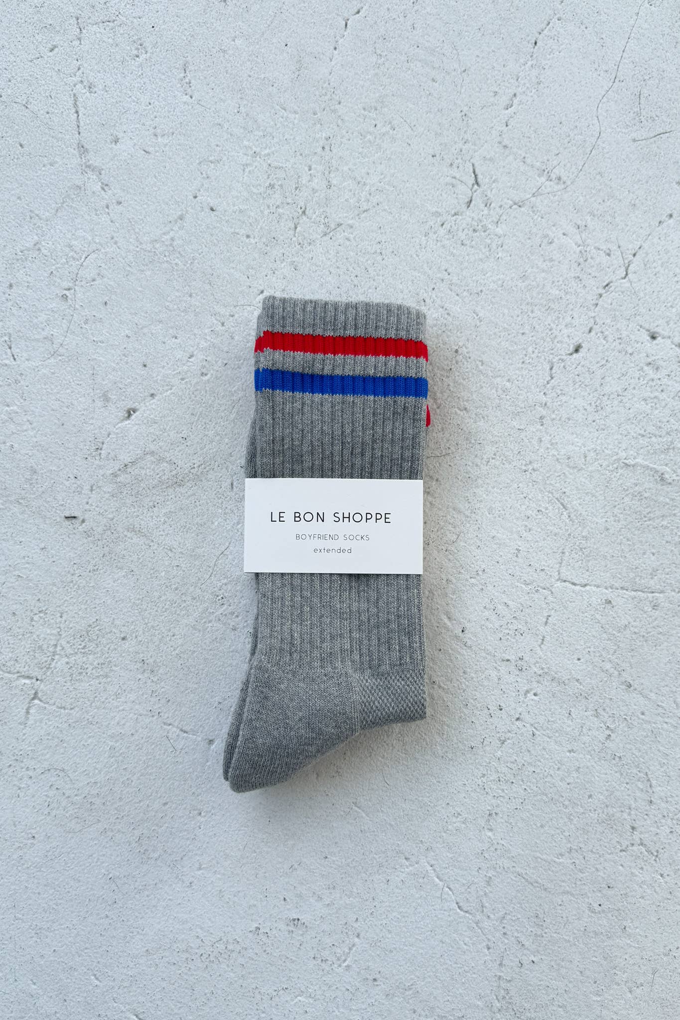 Extended Boyfriend Socks | True Grey