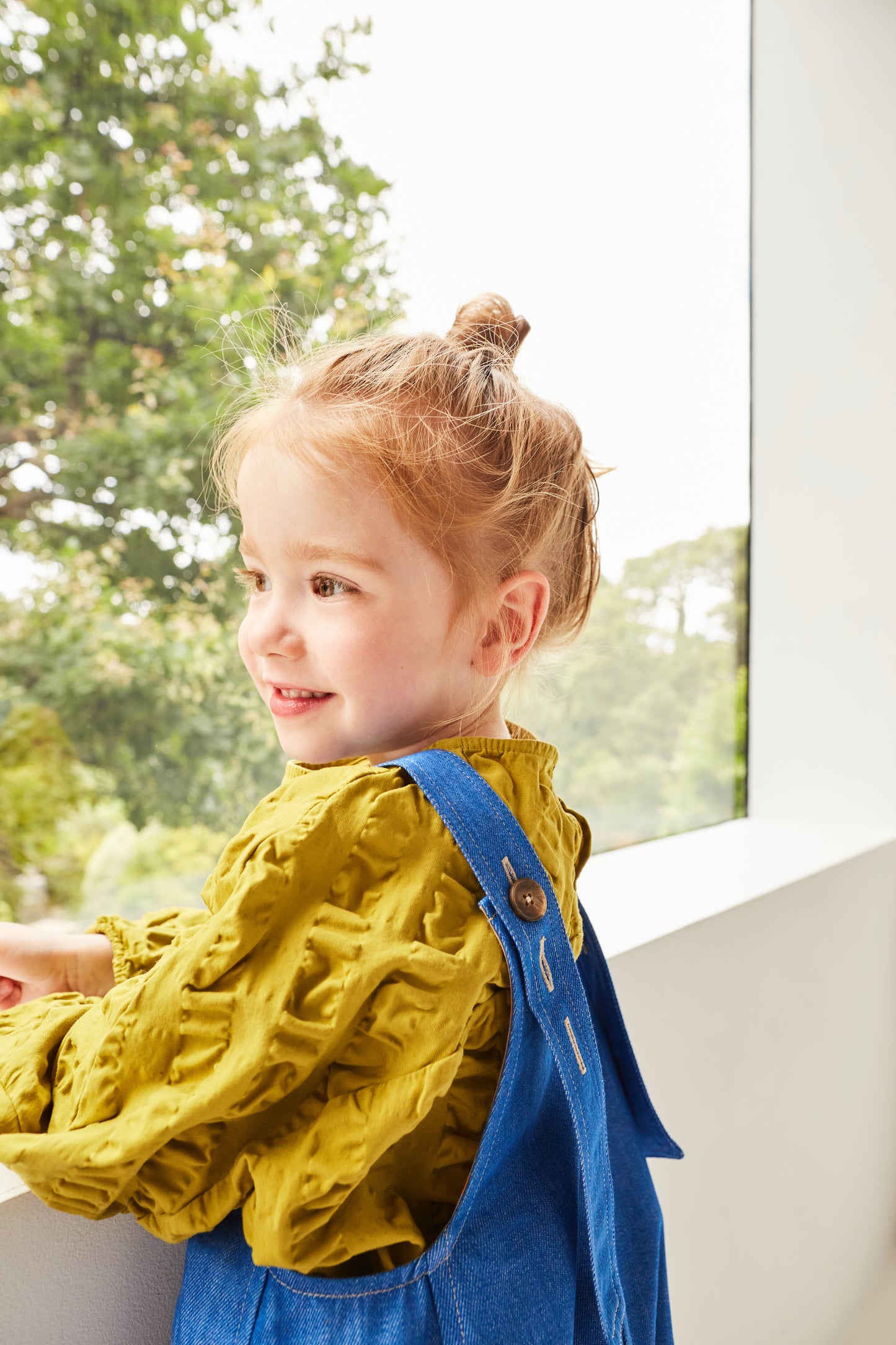 Kai Dungarees styled with Studio Koter organic cotton top showing versatile layering options