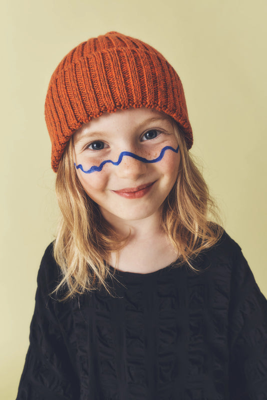 AVEN Knit Beanie | Rust Orange