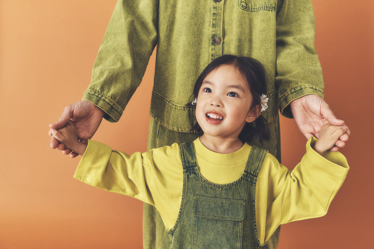 RORY Long Sleeve Cotton Rib T-Shirt | Apple Green