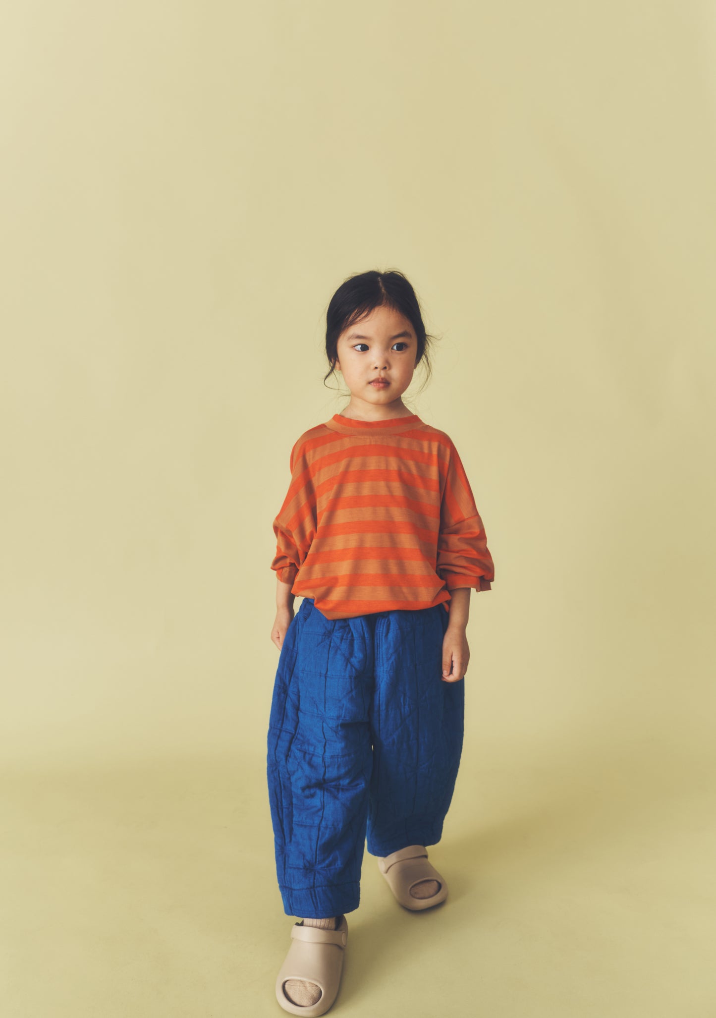 MANU Cotton Quilted Trousers | Blue