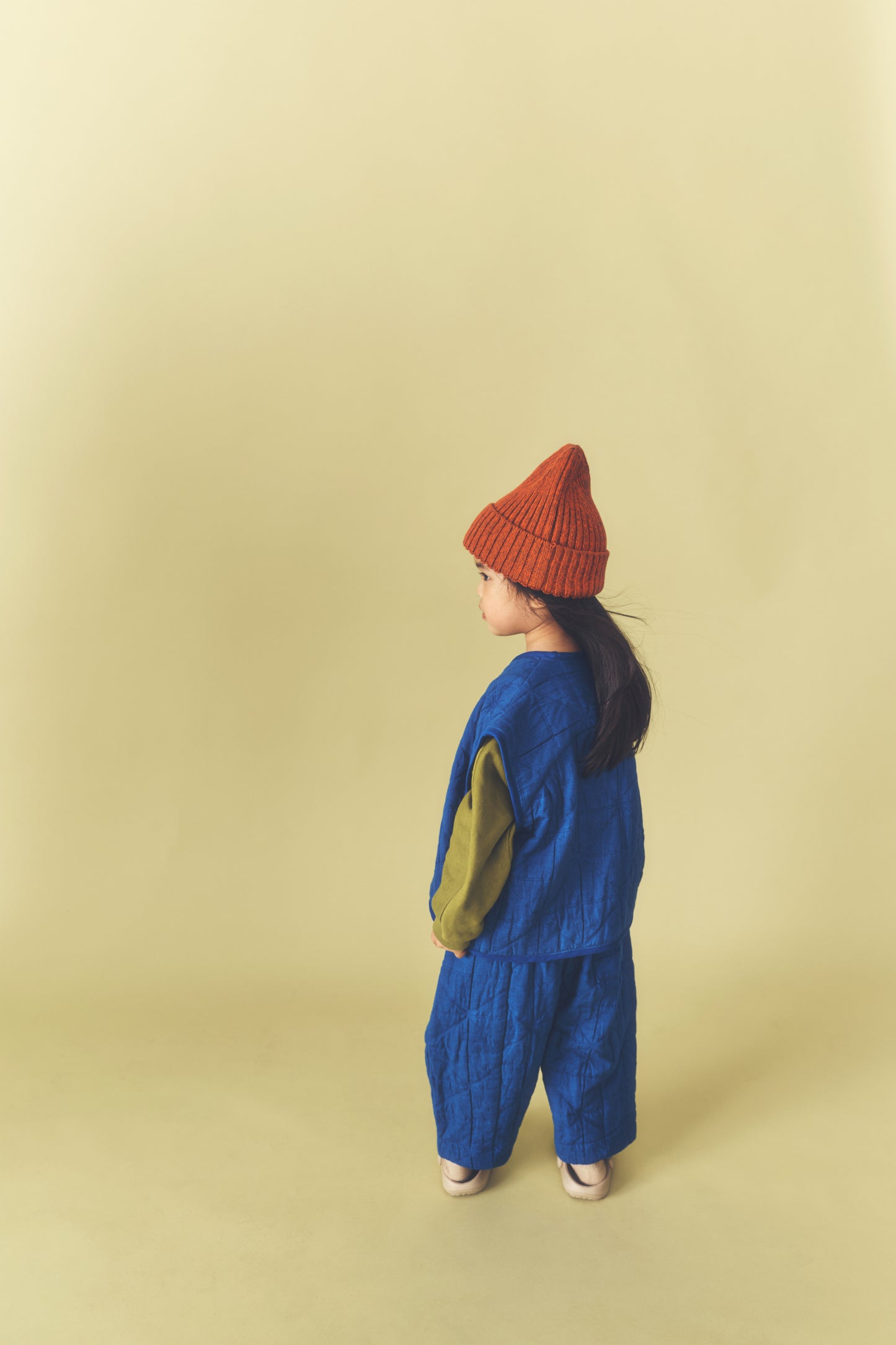 MANU Cotton Quilted Trousers | Blue