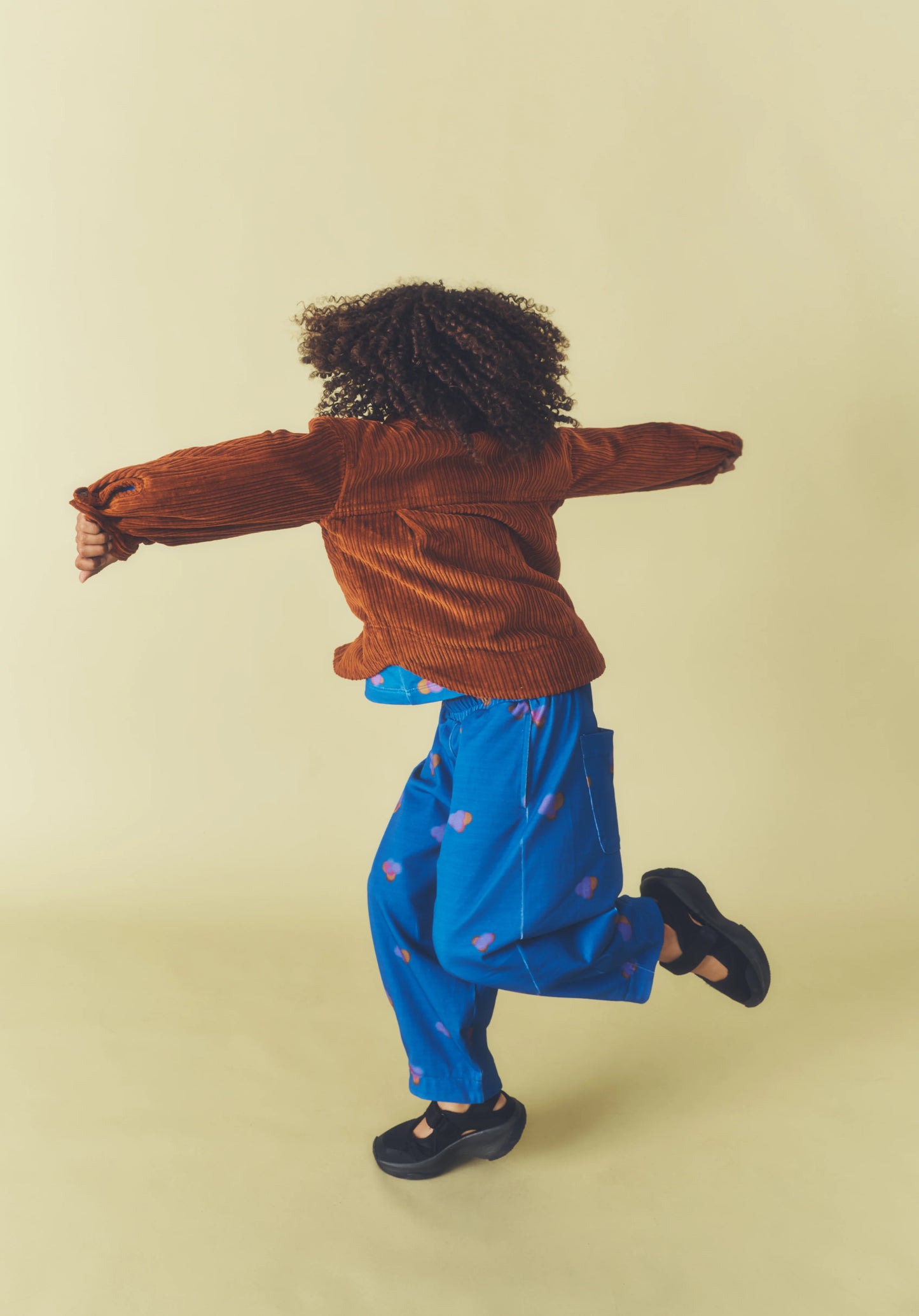 MANU Jersey Printed Barrel Leg Trousers
