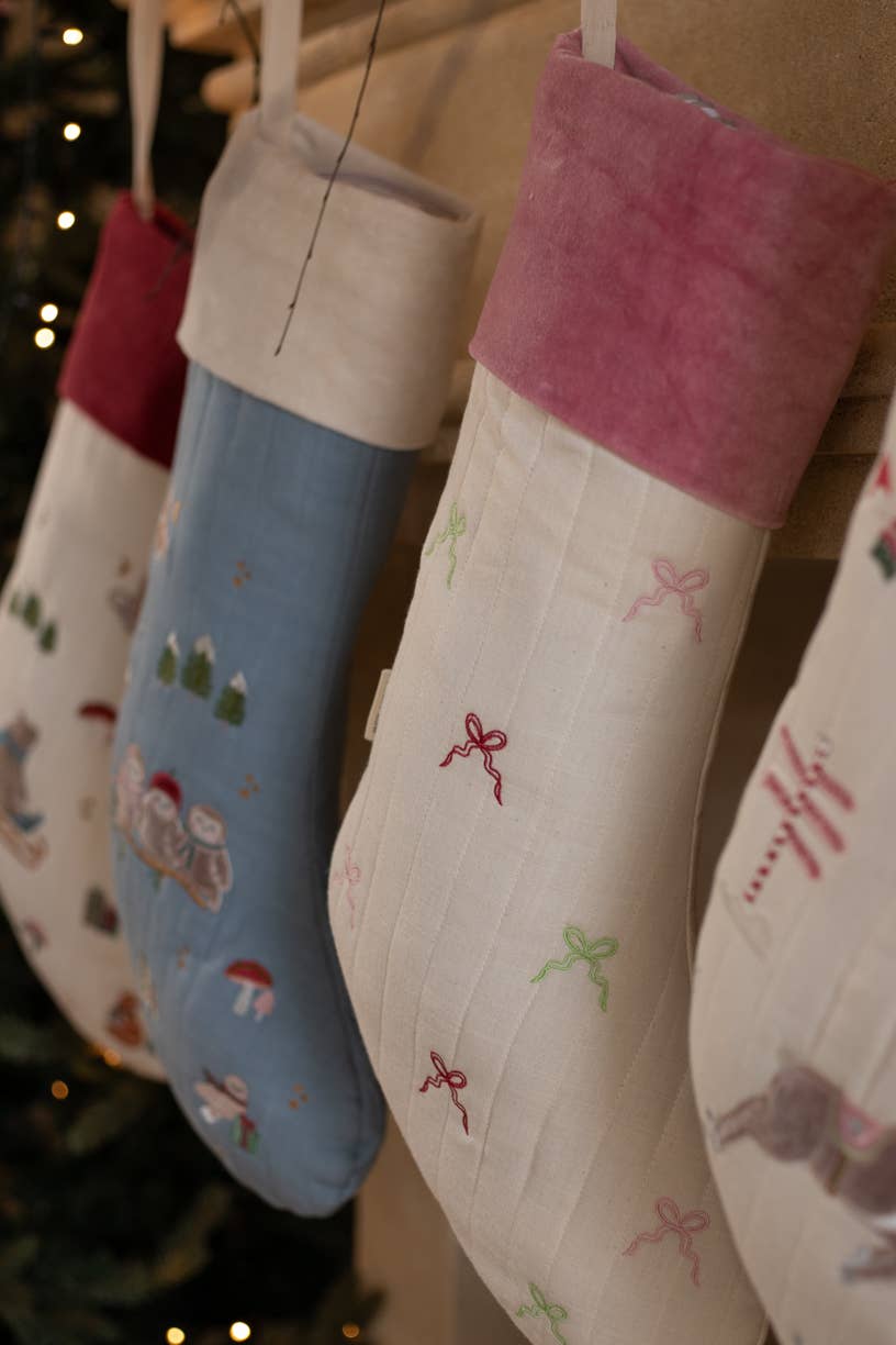 Christmas Stocking - Bows