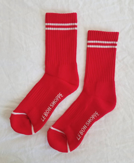 Boyfriend Socks | Red