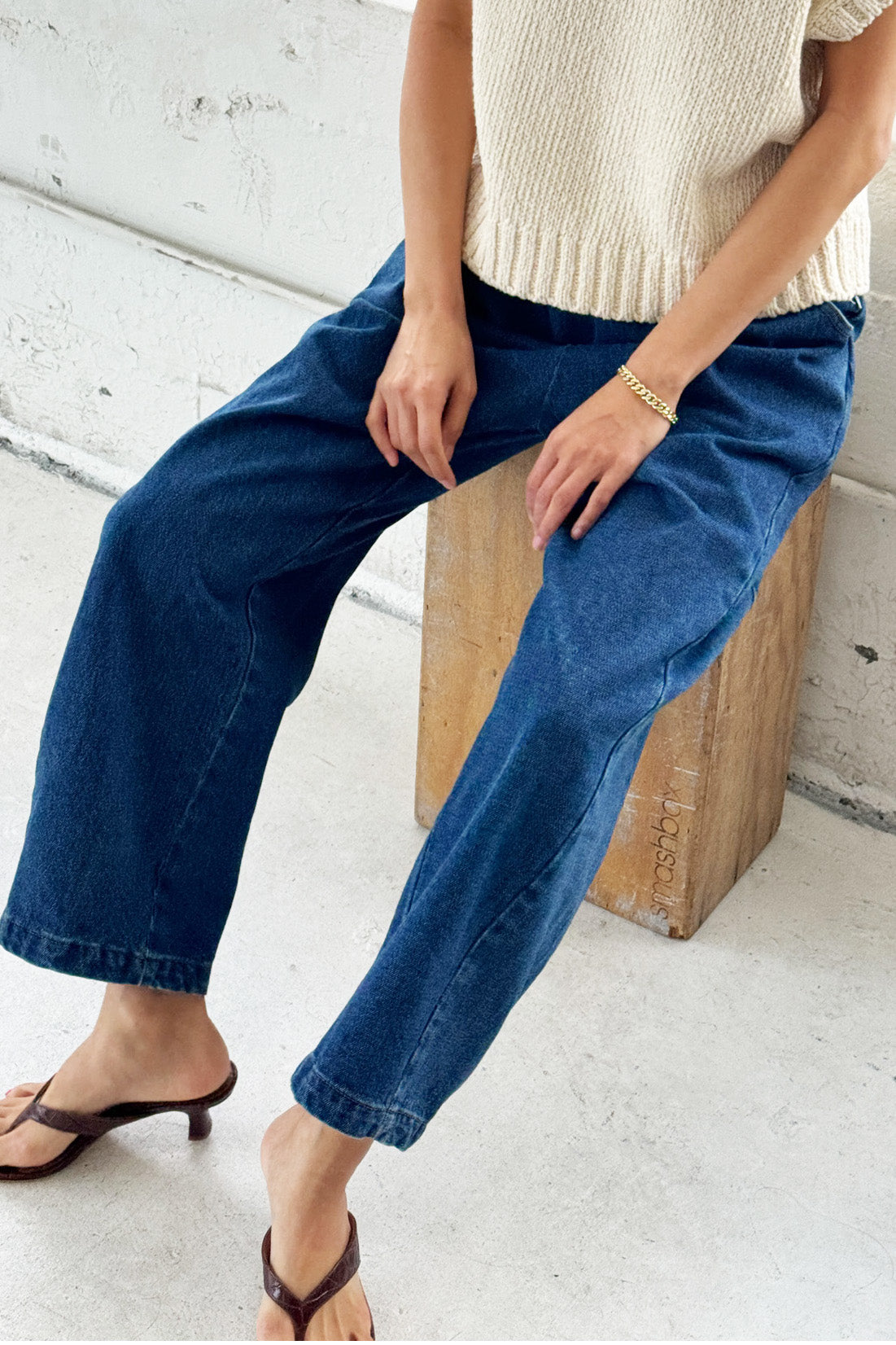 Le Bon Shoppe Arc Pants | Blue Denim