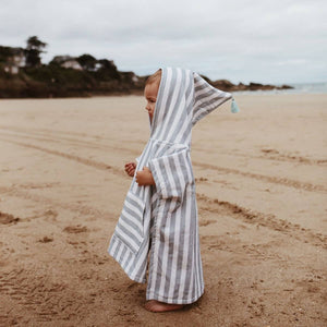 SUZON STRIPES KIDS PONCHO | BLUE CLOUD