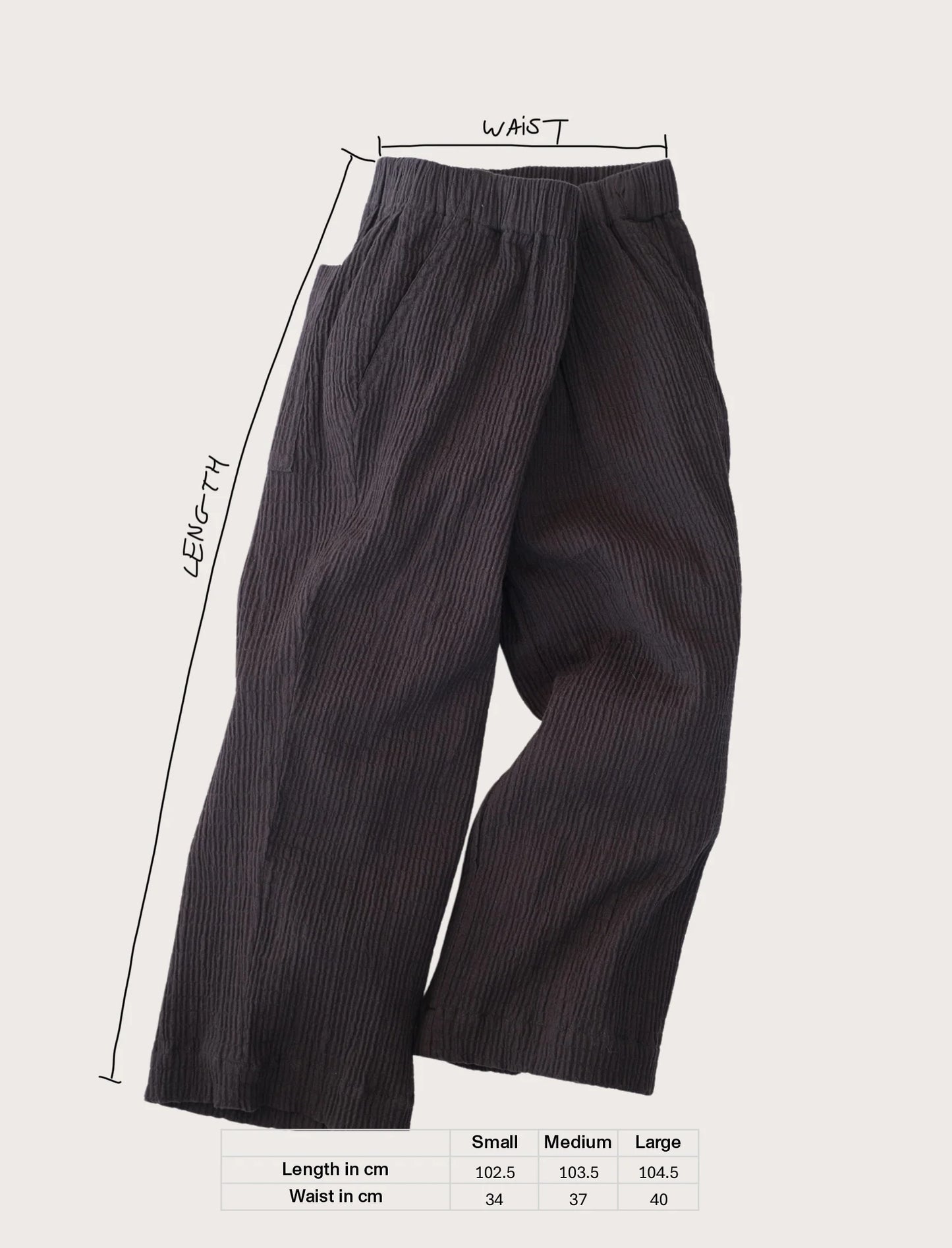 Studio Koter |EVER Mini Seersucker Wide Trousers | ADULT