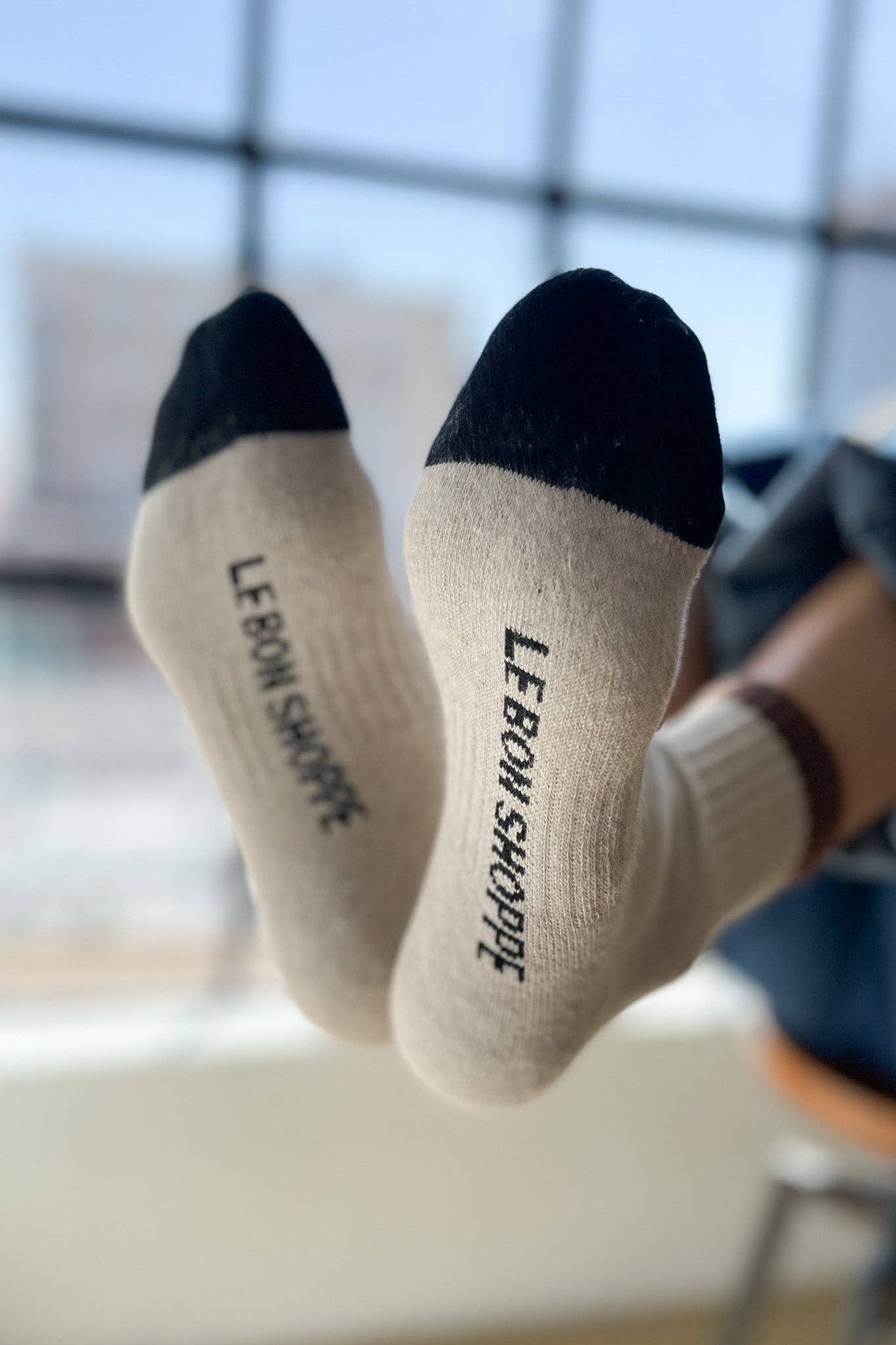 Color Block Girlfriend Socks | Black Coffee