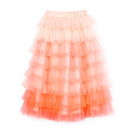Ruffled skirt | Orange