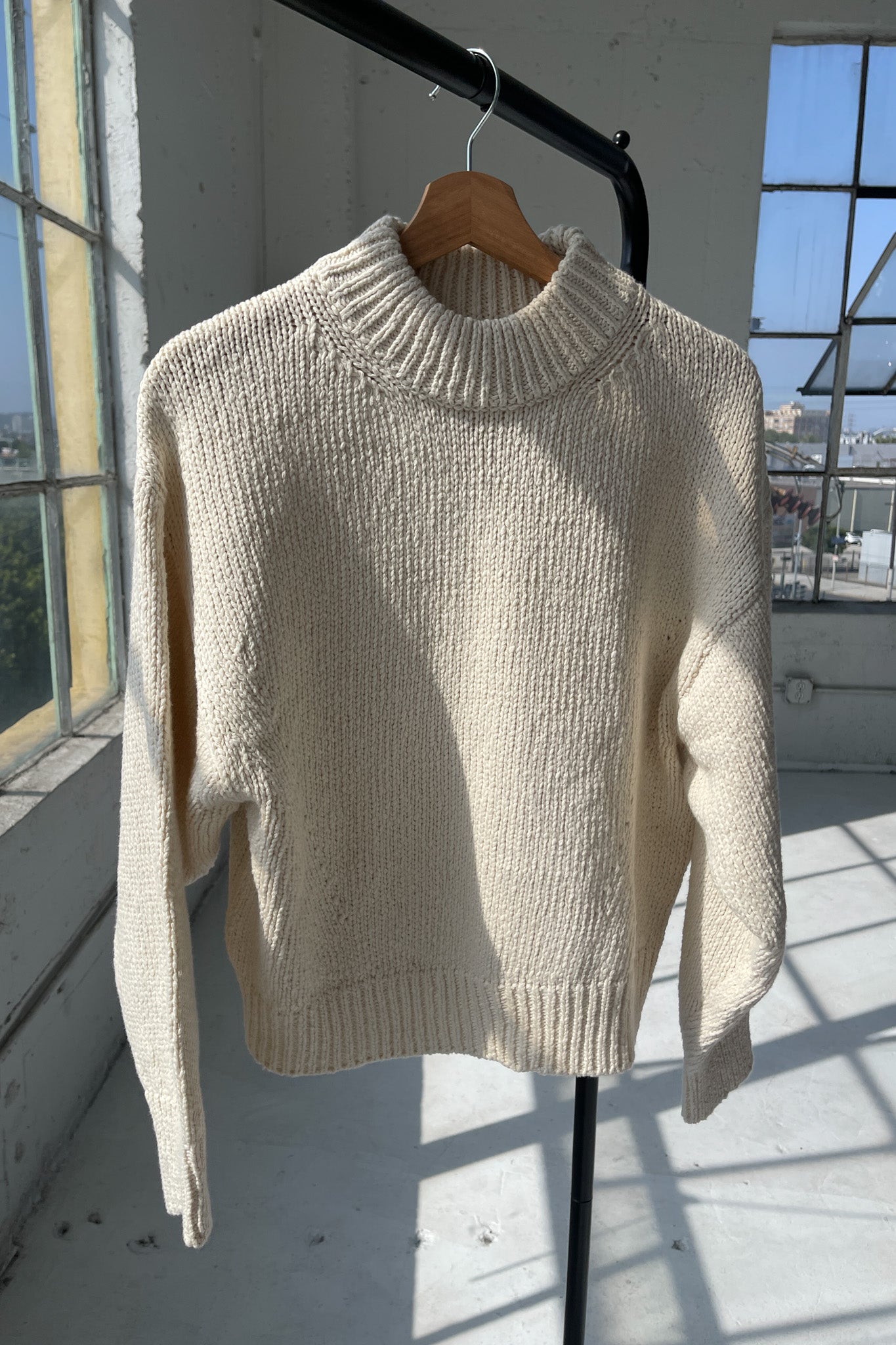 Zoe Cotton Sweater | Naturel