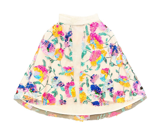 Paradise short cape with sequins