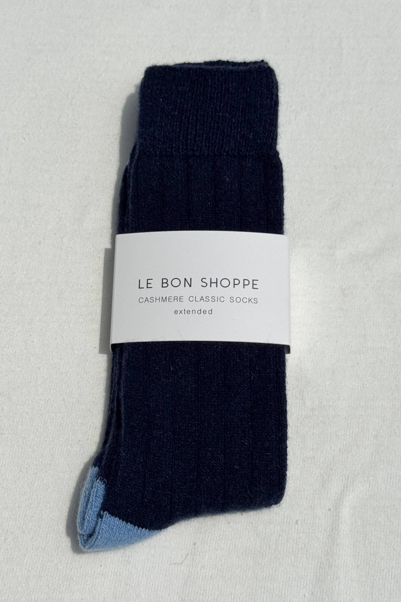 Extended Cashmere Classic Socks | Navy