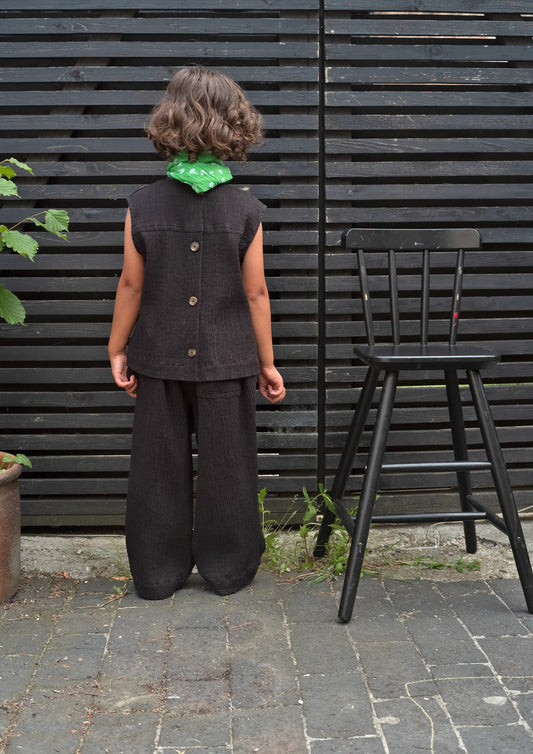 Cass Mini Seersucker Vest