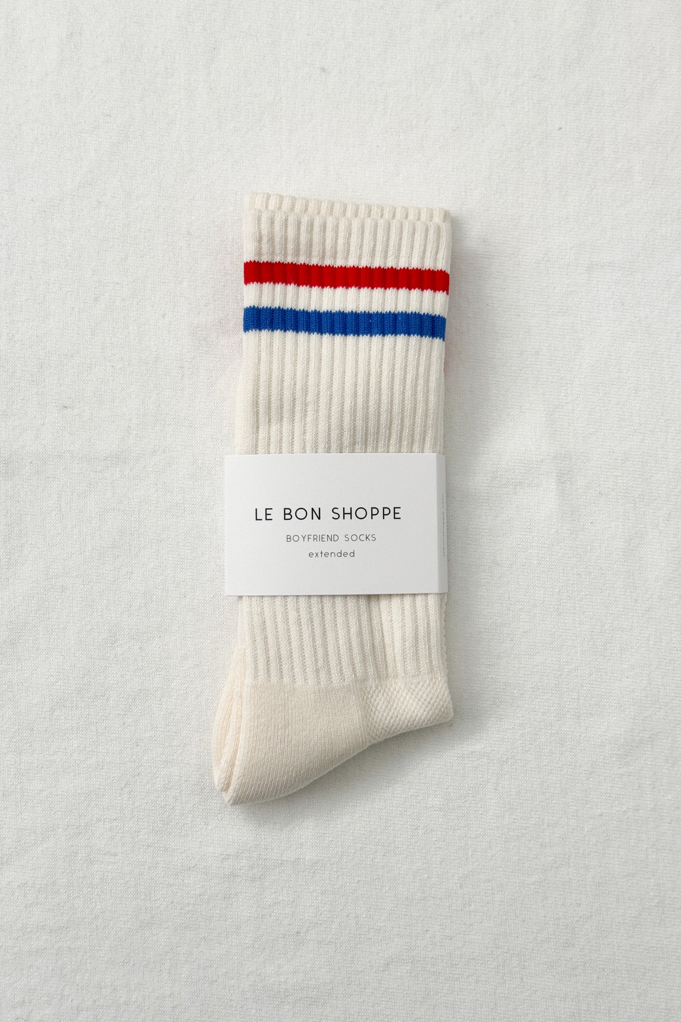 Le Bon Shoppe Extended Boyfriend Socks | Milk