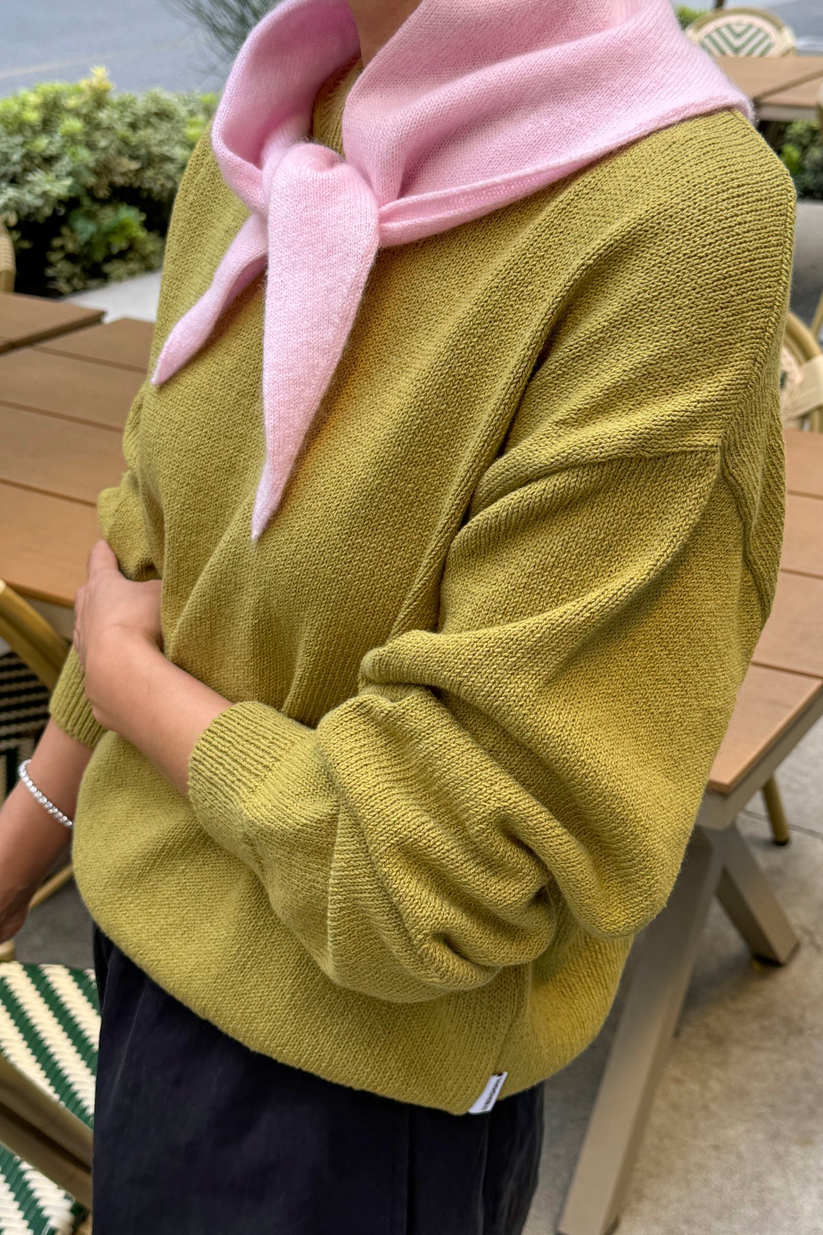 Milo Cotton Sweater | Golden Olive