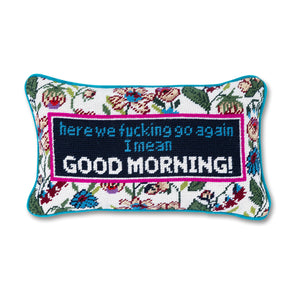 GOOD MORNING Needlepoint Cushion