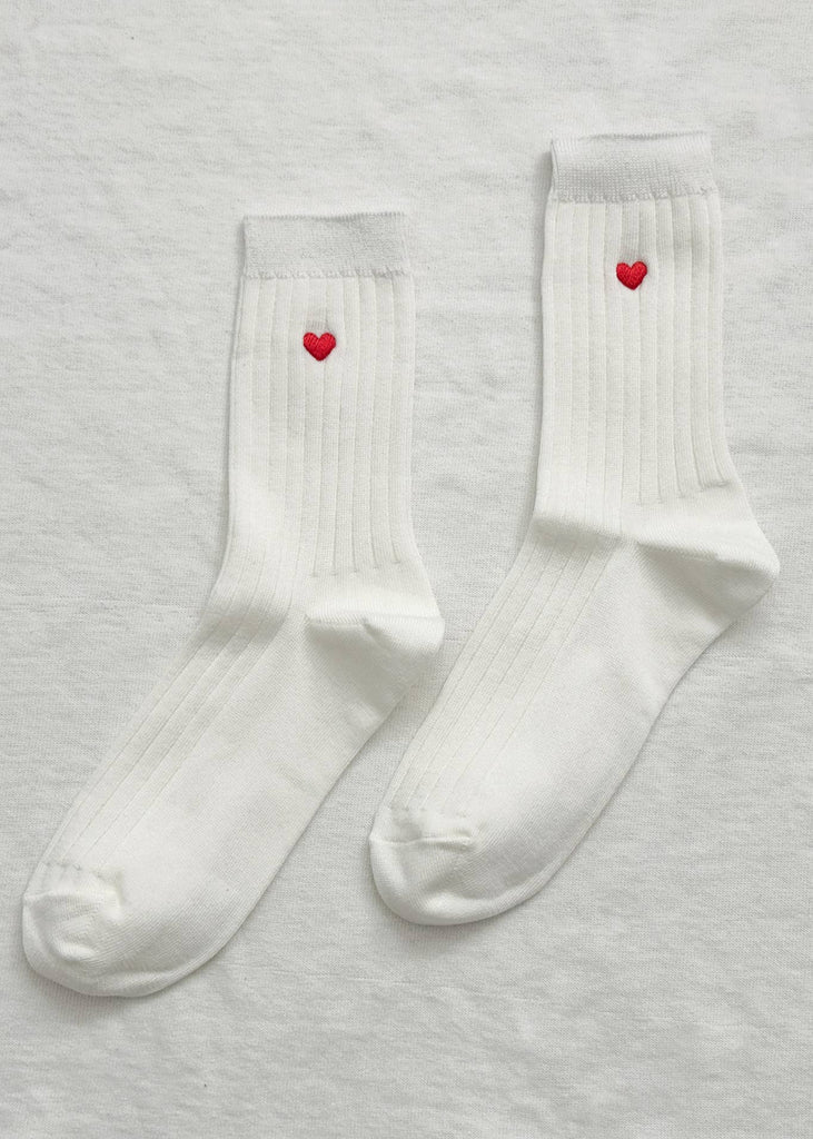 Le Bon Shoppe Her Socks | White