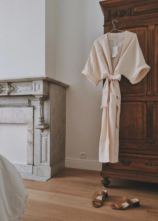 Jeanne Le Studio Gloria The Mama Kimono | Seashell