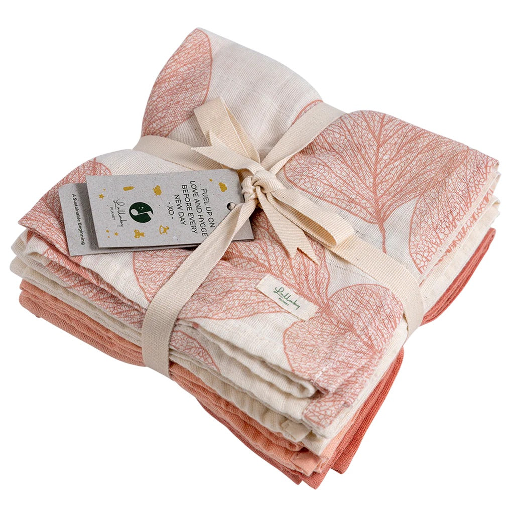 Muslin Cloth 4-pack | Rose Quartz
