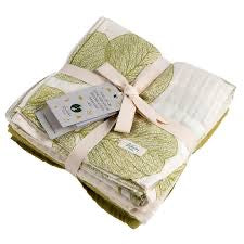Muslin Cloth 4-pack | Lake Green