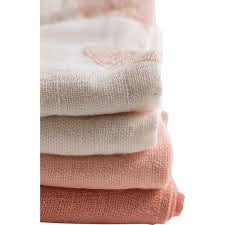 Muslin Cloth 4-pack | Rose Quartz