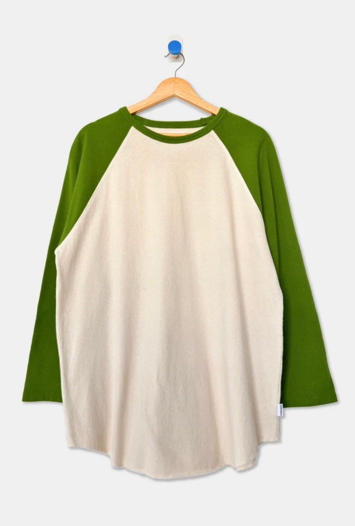 Heavy Cotton Raglan Tee | Collard Green