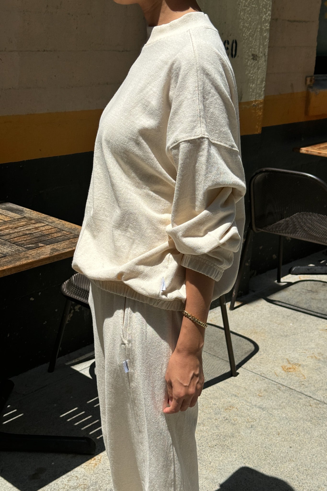 Le Bon Shoppe Daisy Long Sleeve Top | Naturel