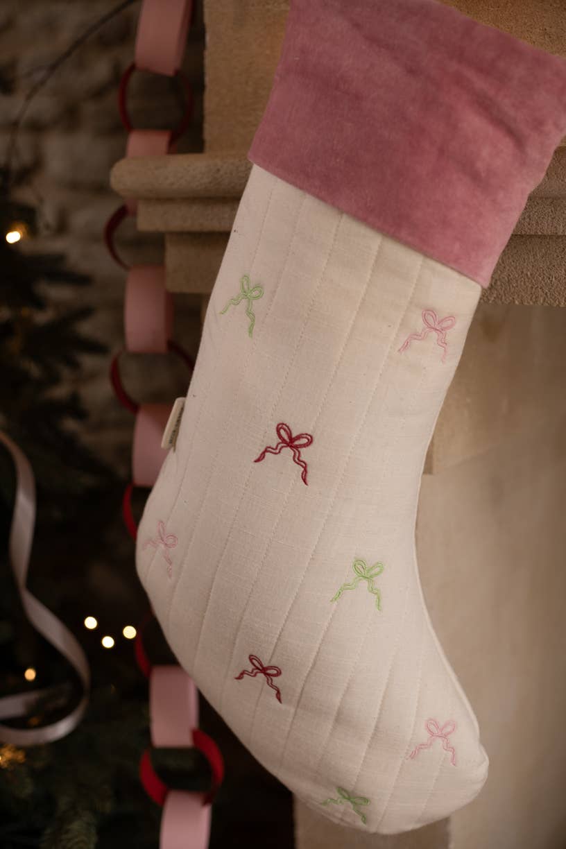 Christmas Stocking - Bows