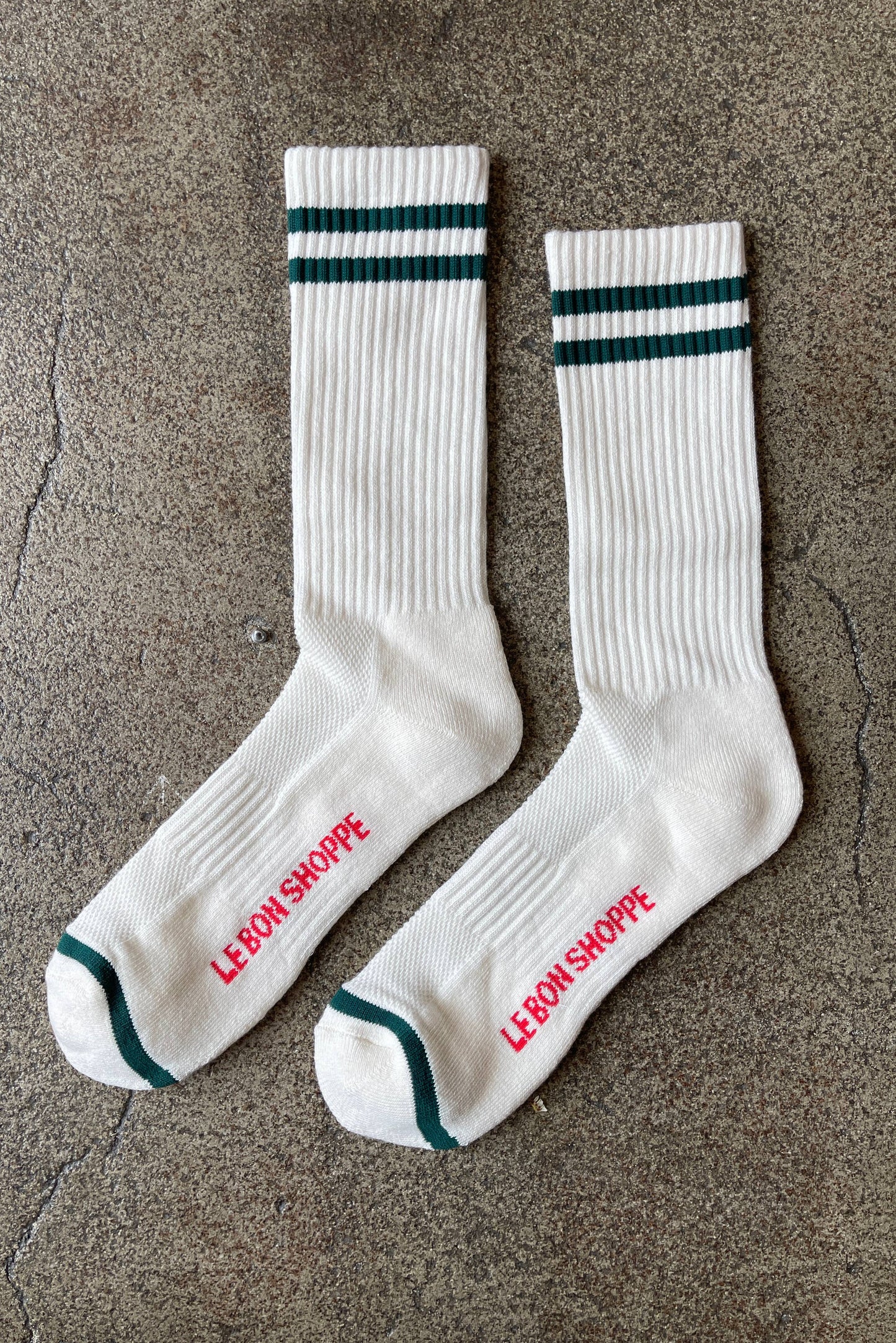 Extended Boyfriend Socks |  Parchment