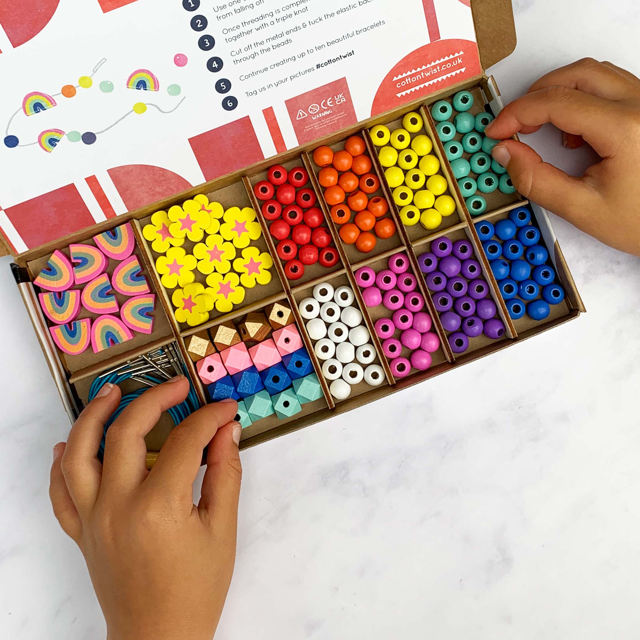 Rainbow & Flower Bracelet Making Kit